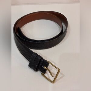 Coach Black Leather Vintage Belt Solid Brass Buckle, Size 38 very good condition